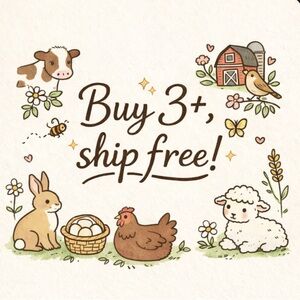 Buy 3+, Ship free!